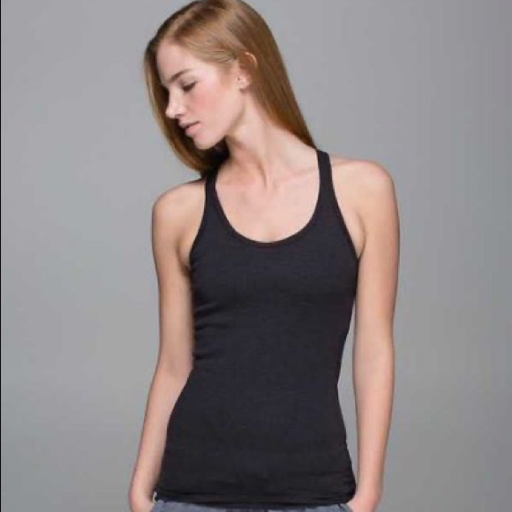 Lululemon Black 4 Ebb To Street Tank